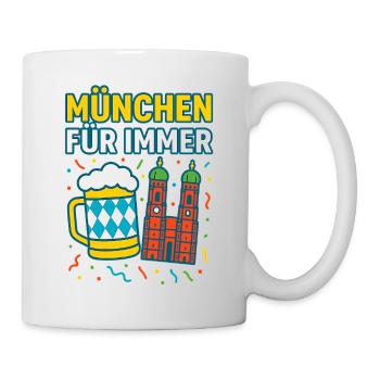 Munich Forever Beer et Skyline - Mug blanc - blanc - Droite