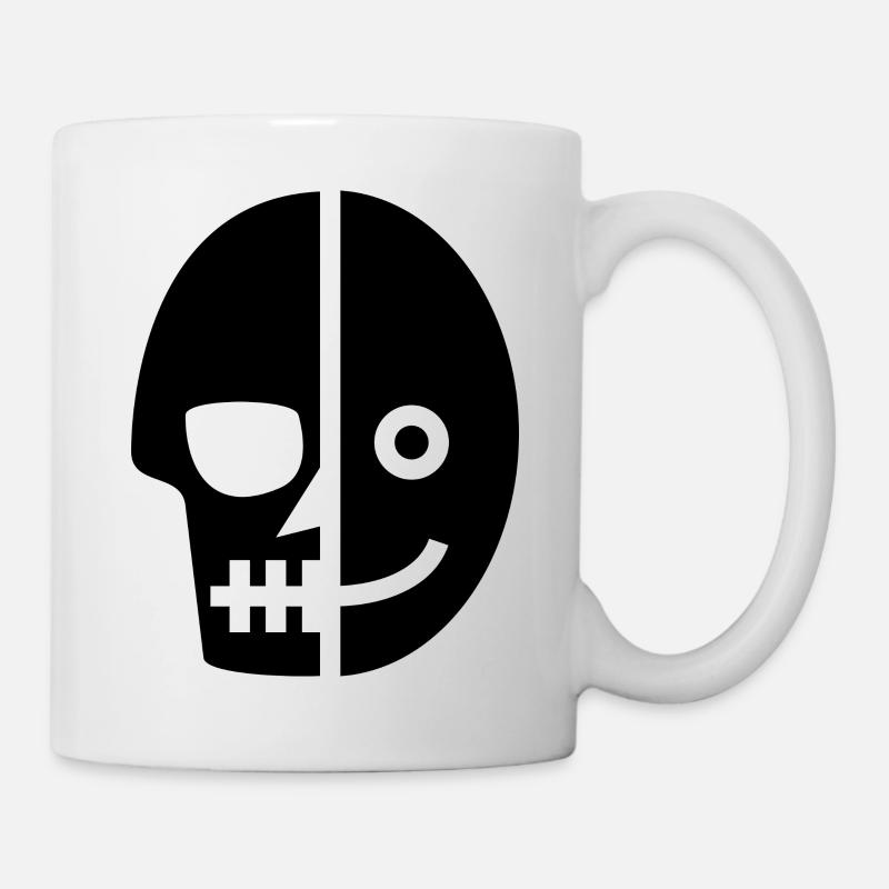 Smiling Skull of Death - Mug - white