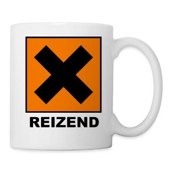 Reizend | Design mit schwarzem X - Tasse - Weiß - Rechts