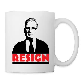 Kier Starmer démissionne Graphique - Mug blanc - blanc - Droite