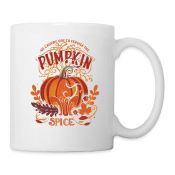 Pumpkin Pumpkin Fall Design Leaves Vintage - Mug - white - Right