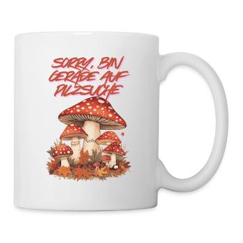 Champignon Champignon Chasse Forêt Automne Automne - Mug blanc - blanc - Droite