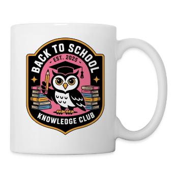 BackToSchool Owl Knowledge Club - Mug - white - Right