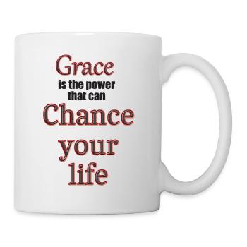 Grace has the power to change your life - Mug - white - Right
