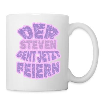 Geschenk für Steven - Tasse - Weiß - Rechts
