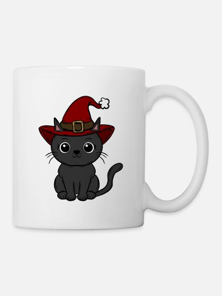 Katze Weihnachten  - Tasse - Weiß