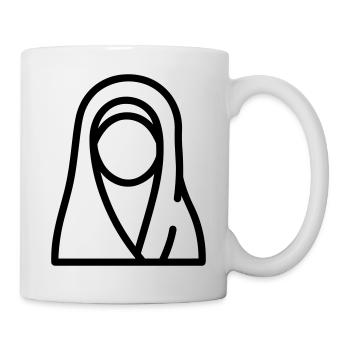 femme musulmane - Mug blanc - blanc - Droite