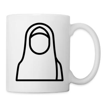 femme musulmane - Mug blanc - blanc - Droite