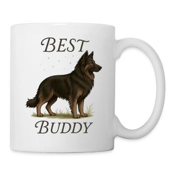 Altdeutscher Schäferhund – Best Buddy - Tasse - Weiß - Rechts