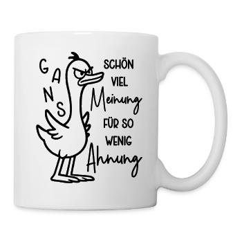 Goose a lot of opinion for so little idea - Mug - white - Right
