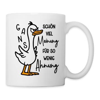 Goose a lot of opinion for so little idea - Mug - white - Right