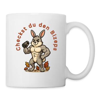 Kraftbunny Fitness Hasenheld Pumpen Gym - Mug blanc - blanc - Droite