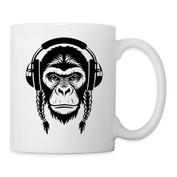 Urban Monkey Head Night Drive Edition Shirt - Mug - white - Right
