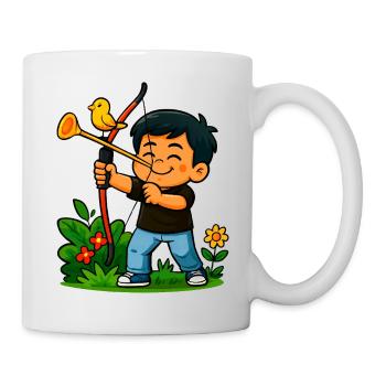 Forest Adventure Bow Art - Mug - white - Right