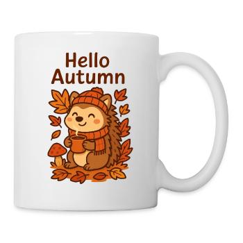 Hello Autumn Hedgehog Cozy Sip Igel Herbst - Mug - white - Right