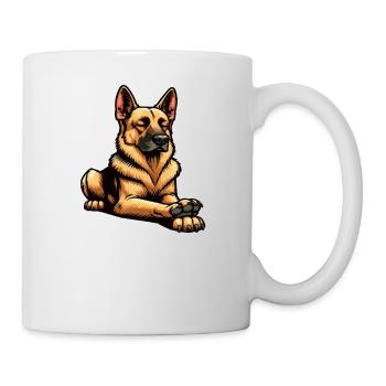 Parlez à la patte Berger allemand - Mug blanc - blanc - Droite