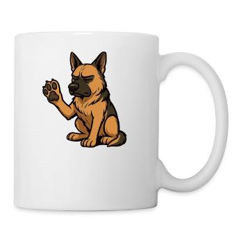 Parlez à la patte Berger allemand - Mug blanc - blanc - Droite