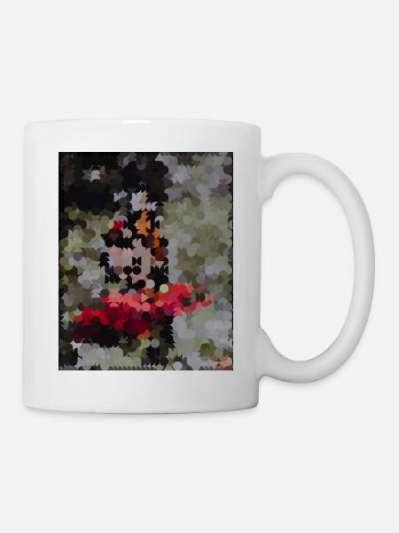 Dotted Butterfly Mosaic - Mug - white