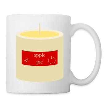 Apple Pie Candle  - Mug - white - Right