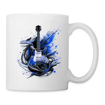 E-Gitarre Gitarre Gitarrist Musik Instrument Rock - Tasse - Weiß - Rechts