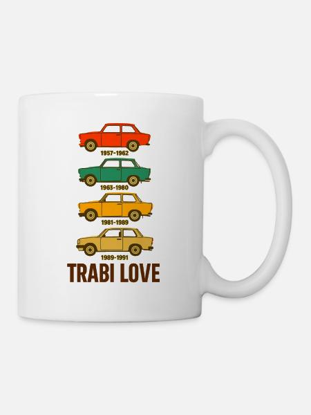 Trabi Love Retro Car Trio - Tasse - Weiß