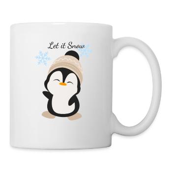 Kuschelpinguin Winterzauber - Tasse - Weiß - Rechts