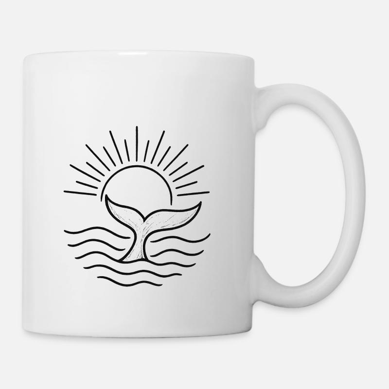 Baleine - Mug blanc - blanc