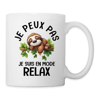 I can't, I'm in relaxed mode, Sloth, rest - Mug - white - Right