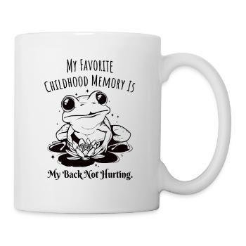 Maux de dos Vintage Frog - Mug blanc - blanc - Droite