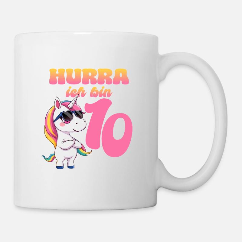 10th Birthday Unicorn - Mug - white
