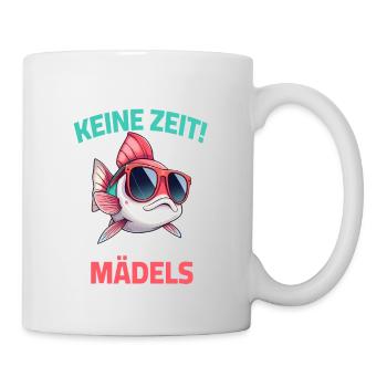 Fish Fishing Sunglasses No Time Girls Saying - Mug - white - Right