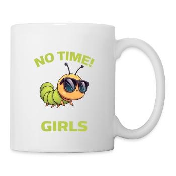 Raupe Girls Spruch Garten No Time Gärtner  - Tasse - Weiß - Rechts