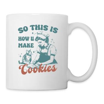 So This Is How U Make Cookies Cute Cat - Mug - white - Right