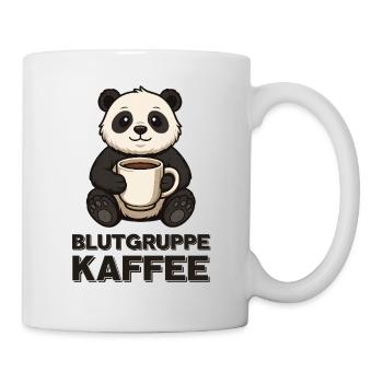 Blutgruppe Kaffee Panda Print Frühstück  - Tasse - Weiß - Rechts
