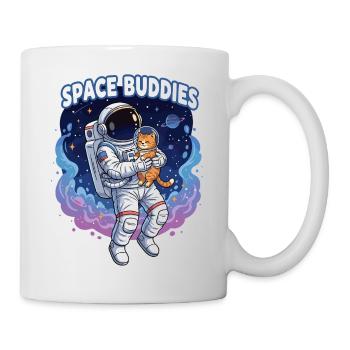 Space Buddies Katzenastronaut - Tasse - Weiß - Rechts
