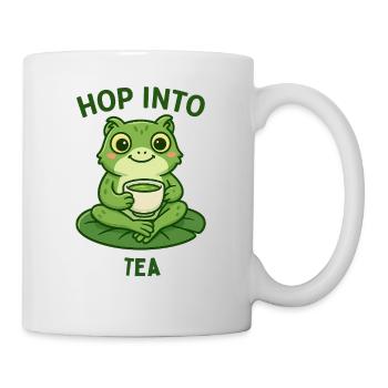 Grenouille Thé Hopper Matcha Animaux Design - Mug blanc - blanc - Droite
