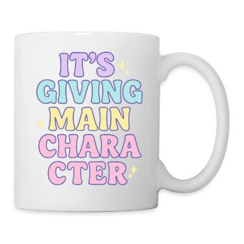 Vibrations du personnage principal - Mug blanc - blanc - Droite