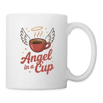 Angel in Cup with Wings - Mug - white - Right