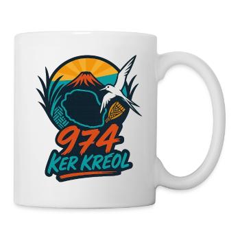 Ikonisches Ker Kreol 974 Insel 03 - Tasse - Weiß - Rechts