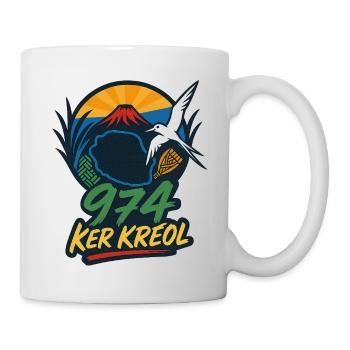 Kultiges Ker Kreol 974 Insel 01 - Tasse - Weiß - Rechts