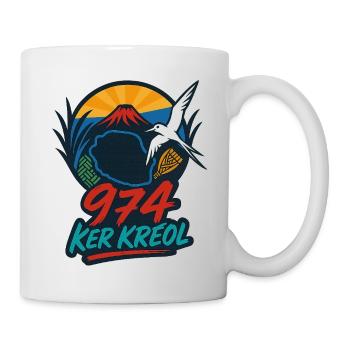 Ker Kreol 974 Ikonische Insel 02 - Tasse - Weiß - Rechts
