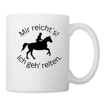 ! J’en ai assez! Je vais rouler - terrain - Mug blanc - blanc - Droite