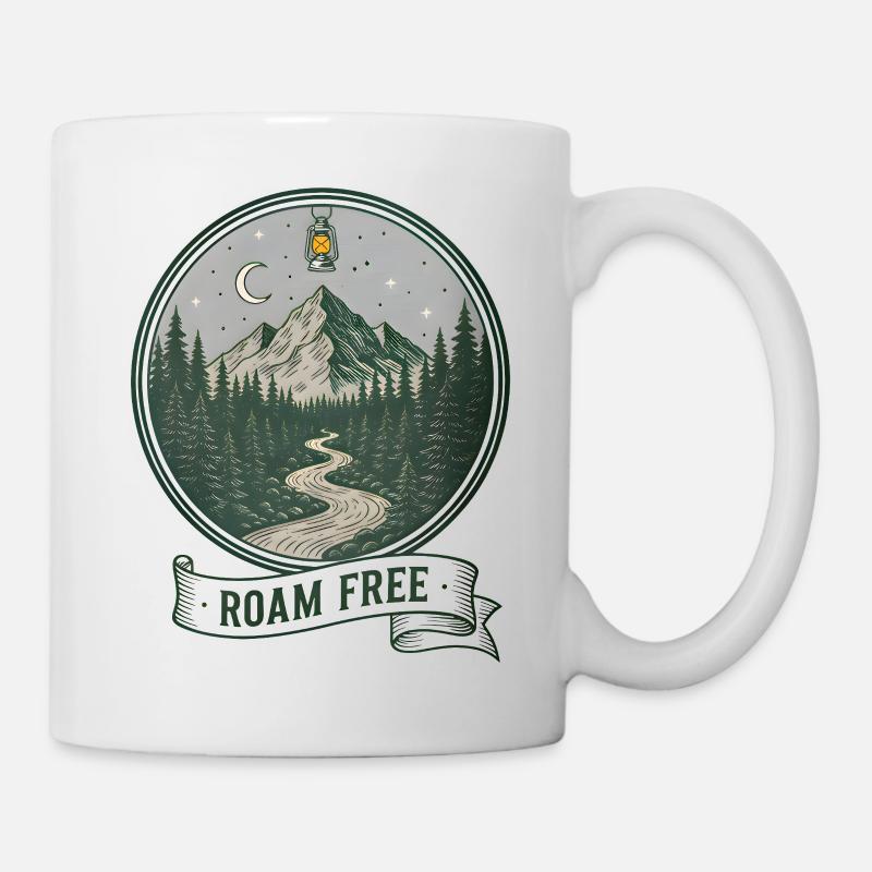 Moonlit Forest Roam Free - Mug - white