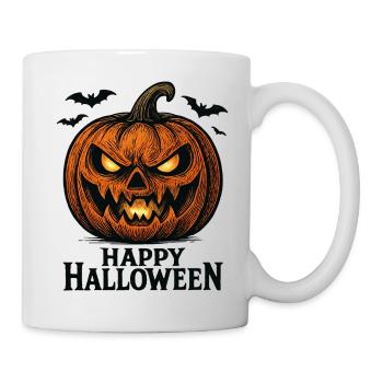 Spooky Pumpkin Halloween Shirt - Mug - white - Right