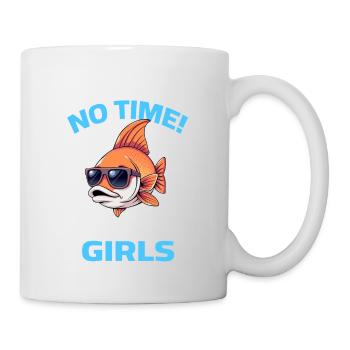 poisson cool disant pêcheur Verseau filles - Mug blanc - blanc - Droite