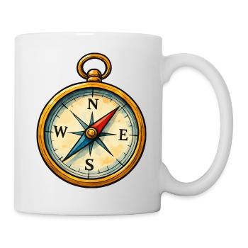 Kompass Malstil - Tasse - Weiß - Rechts