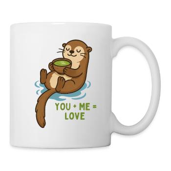 Otter Cuddle Tea Love Matcha Breakfast - Mug - white - Right