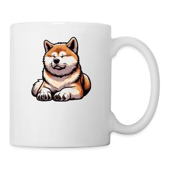 Sprich mit der Pfote Akita Akitabesitzer Akitahund - Tasse - Weiß - Rechts