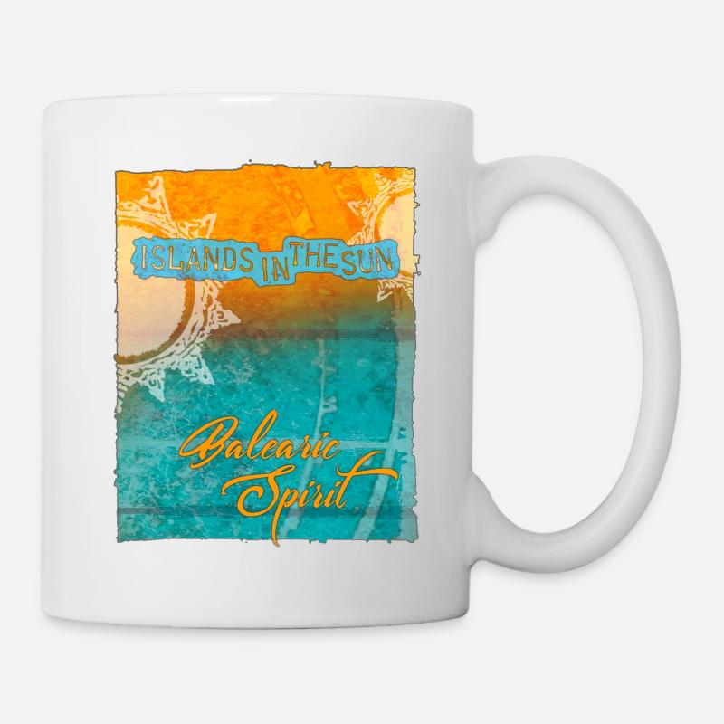 Balearic Islands in the Sun - Mug - white