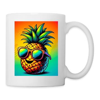 Ananas - Mug blanc - blanc - Droite
